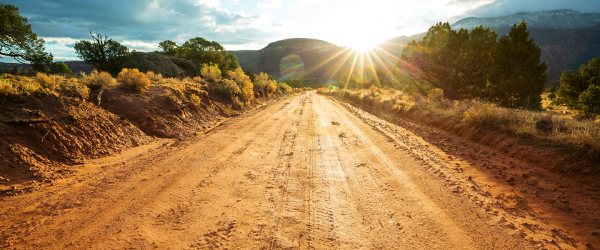 Dirt road in the prairie