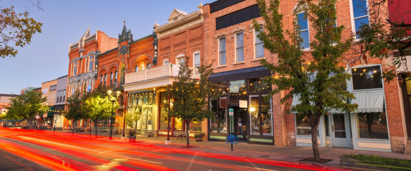 Center Street in downtown Provo, Utah