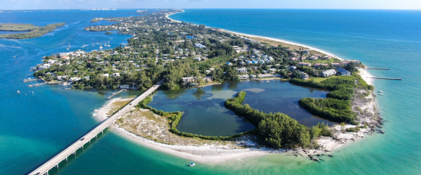 Aerial view of the Florida Keys