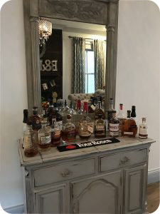 Chateau Bourbon tasting station