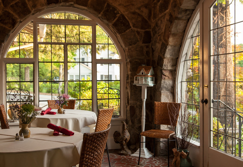 chanticleer inn bed and breakfast sun porch dining area