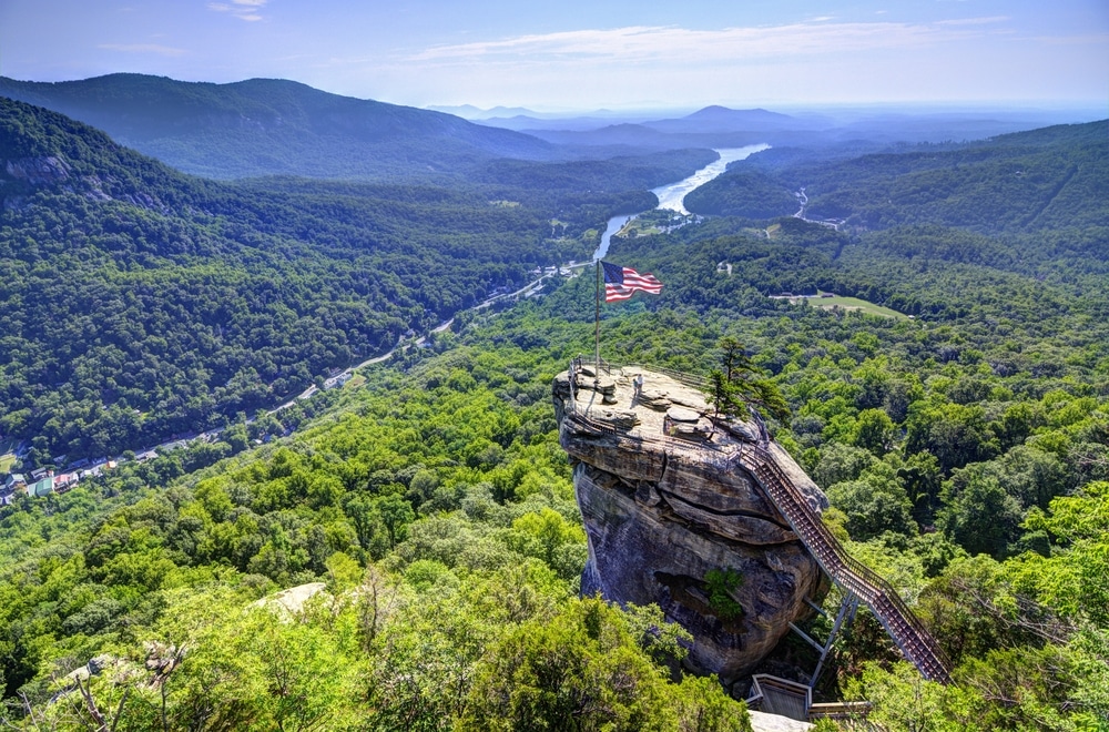 One of the top things to do in Chimney Rock, NC is to take in the incredible view from Chimney Rock State Park